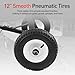 Trailer Dolly, 600LBS Capacity, 1-7/8” Hitch Ball with 12” Pneumatic Tires, Trailer Mover Dolly for Trailer Boat Watercraft Jet Ski Moving, Black Powder Coated Steel