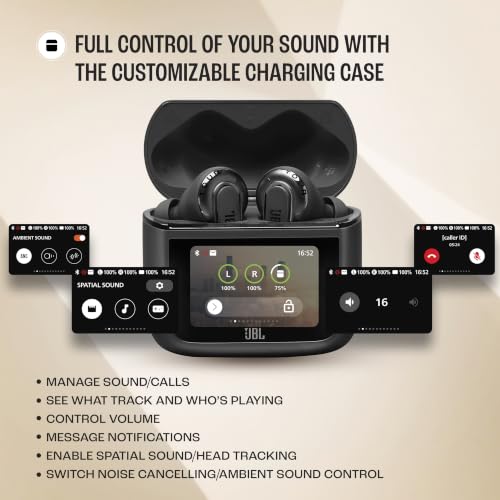 Image of JBL Tour Pro 3 True Wireless Earbuds, Smart Noise Cancelling - Latte