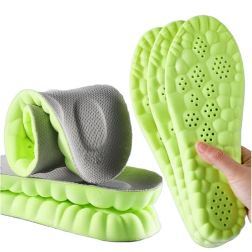 Image of Insoles Men, Shoe Inserts for Men, 4D Cloud Insoles for Men and Women, Steeper Insoles for Boots & Sneakers, Cuttable, Anti Fatigue, Shock Absorption, Foot Pain Relief (L: Men7-11)