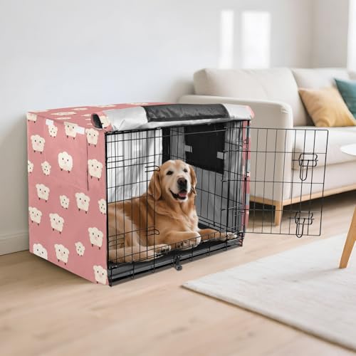 Housse de cage imperméable mouton mignon pour chiens et chats intérieur extérieur - 7