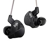 【Yinyoo CCZ NC01】 有線イヤホン イヤモニ風イヤホン earphones 10mm DD インイヤーイヤホン UV光硬化PCチャンバー 4g量軽化設計、リケーブル可能 OFCダブル並列リケーブル、ノイズキャンセリング 5級メッキ金属プラグ ゲーミング 人間工学設計 通勤/運動/学習に対応（ブラック・マイク無し）