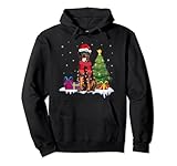 Rottweiler Santa Christmas Tree Lights Xmas