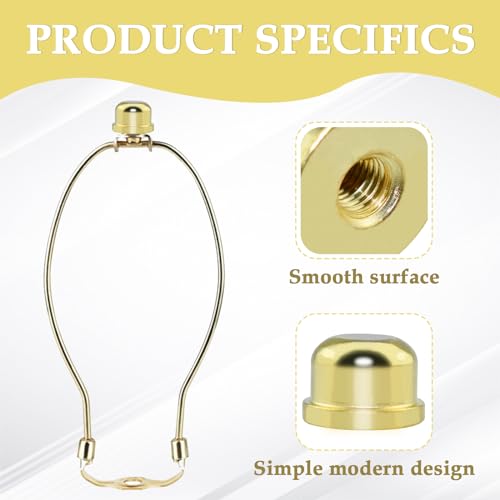 Marrteum LAMPFINIALS-GD-2P 1/2 Inch Tall Lamp Finial Tapped 1/4-27 Knob Lamp Accessories thumb #2