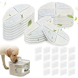 Harupink Katzenbrunnen Filter 36 Stück Filter für Katzenbrunnen, kompatibel mit 7 Liter Trinkbrunnen für Hunde und Katzen (FN-W05) Ersatzfilter, Enthärten 18 Kohlefilter und 18 Schaumfilter(18 + 18)