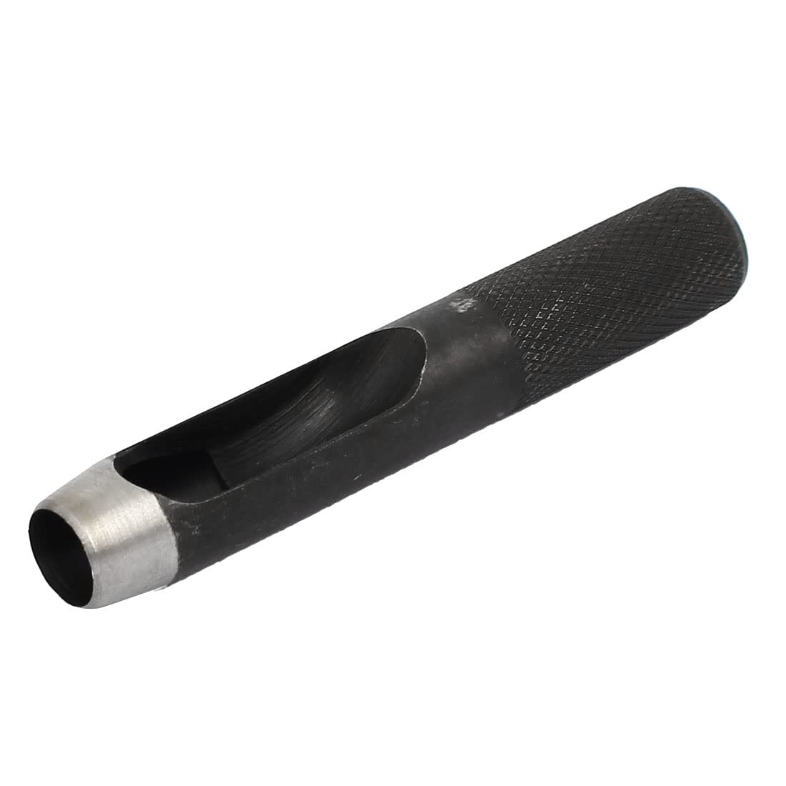 Uxcell Silver Sourcingmap 12Mm Dia Metal Knurled Shank Hollow Hole Punch For Leather Gasket Strap