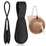 Fikoksol Magnetic Hat Clip for Travel on Bag, 1Pcs Black Silicone Hat Clip Magnet Hat Holder Hat Hook for Bag Tote Luggage, Beach Straw Hat Carry Clip, Vacation Traveling Essentials Accessory
