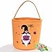 Unyee Halloween-Kürbis-Süßigkeits-Eimer,Kürbis-Katzen-Süßigkeits-Korb-Einkaufstasche mit Griff - Tragbare Candy Holder Bag Goodie Bags für Party Favor, Halloween Goody Bag