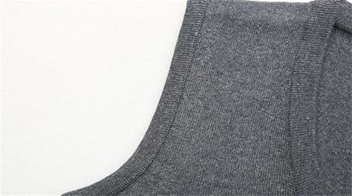 Dcvmvmn Men Business Waistcoat Knitted Sweaters Sleeveless V Neck Knitwears Thick Winter Elegant Warm Vest3
