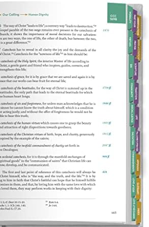 Foundations of Faith Catechism of the Catholic Church Indexing Tabs