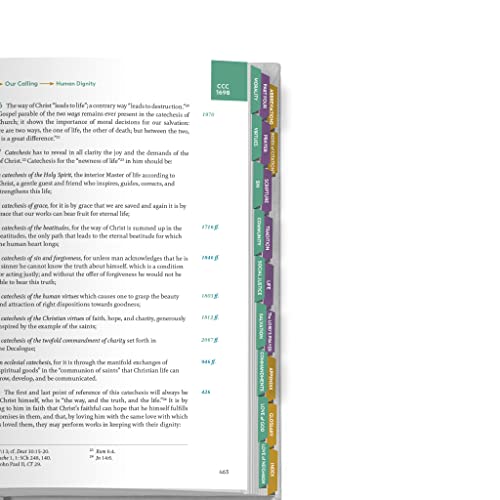 Foundations of Faith Catechism of the Catholic Church Indexing Tabs