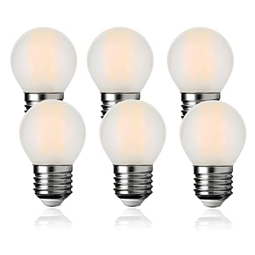 FEILEMAN Glühbirne E27 LED Lampe G45/P45 Birne 6W (Ersetzt 60W) 676LM 3000K Warmweiß, Golf E27 Matt Filament G45 Mini Globe Birne Nicht Dimmbar, 6 Pack