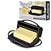 Butterie Flip-Top Butter Dish with Matching Spreader (Black)