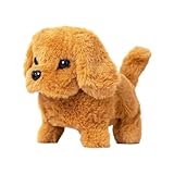 Juguete multisensorial para mascotas: combinando una tela de felpa suave con movimientos dinámicos, este perro robótico realista ofrece un juego inmersivo: el juguete inteligente para mascotas crea experiencias realistas para cachorros al correr, ladrar y comportarse de manera receptiva.