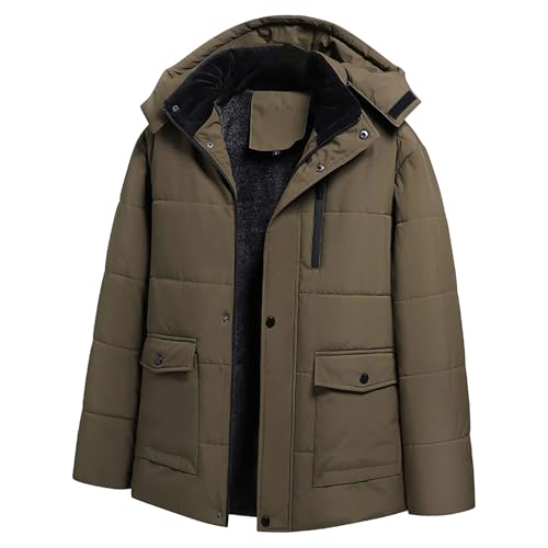 Doudoune épaisse chaude et lourde pour homme avec protection neige