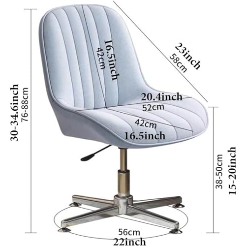 Chaise de vanité pivotante moderne Leomix pour bureau à la maison ou coiffeuse - 3