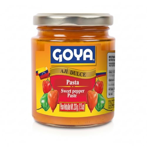 Pasta de Ají Dulce Venezolano - Tarro de 213g (7.5 oz) - Base para Sofritos, Guisos y Hallacas - Ingrediente Esencial para Salsas, Carnes y Pescados - Goya - Rico en Fibra y Vitaminas - NEXU