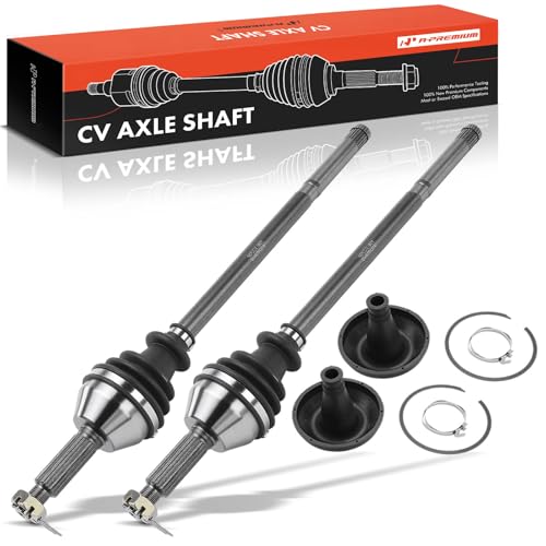A-Premium Pair (2) Rear CV Axle Shaft Assembly Compatible with Polaris Outlaw 500 2006-2007, Outlaw 525 IRS 2007-2011, Driver and Passenger Side, Replace# 1332429, 1332442