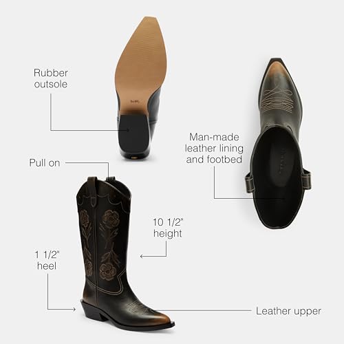 Coach Women's Aria Loved Leather Tall Cowboy Boot Knee High3