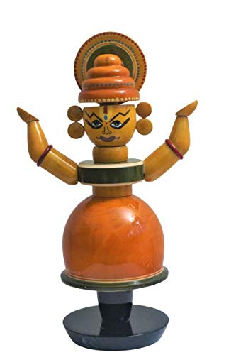 HasthaKalalu | Handmade Idol Showing India's Kathakali Dance Form with All Parts Moving