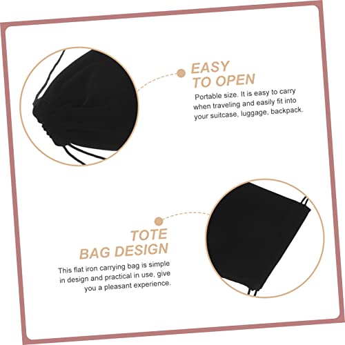 Bolsa para plancha y rizador de cabello Mikinona, resistente al calor, 5 piezas, tamaño portátil para viaje miniatura 6