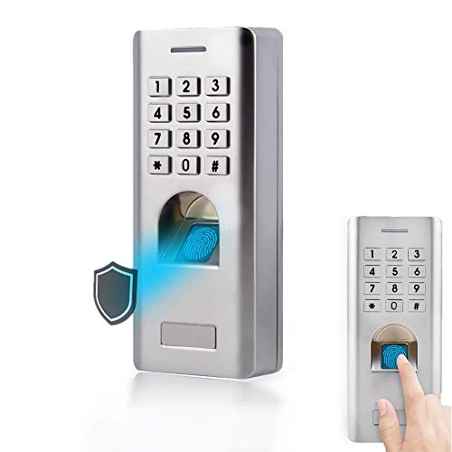 Fingerprint Biometrics Password Door Access Control Keypad Security Entry Used in Homes, Offices, Houses (1000 Fingerprint + 2000 PIN)