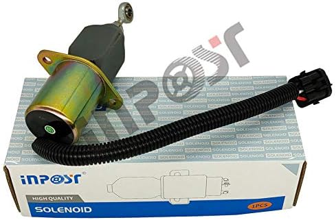 3919422 12V Shutoff Solenoid Valve Stop Solenoid for Yanmar Cummins Synchro Start Kubota Ford Bobcat