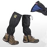 High Thicken Snow Leg Gaiters, Oumers Winter Keep Warm Waterproof Breathable Velcro Wraps Leg Boot Covers For Hiking Ski Climbing Hunting Walking Snowboard Snowshoeing Mountaineering Ice Equipment