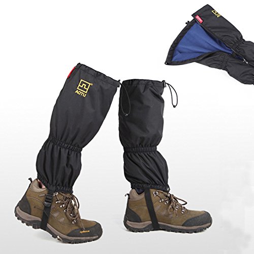 Oumers High Thicken Snow Leg Gaiters, Winter Keep Warm Waterproof Breathable Wraps Leg Boot Covers for Hiking Ski Climbing Hunting Walking Snowshoeing Mountaineering Ice Equipment