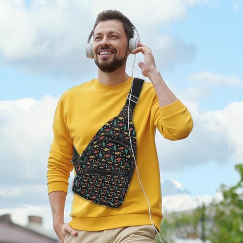 Mochila cruzada compacta multicolor para liberar tus bolsillos con comodidad 3