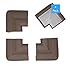 KidKusion Jumbo Corner Cushion | Made in USA | Brown | 4 Pack | Furniture and Corner Protector