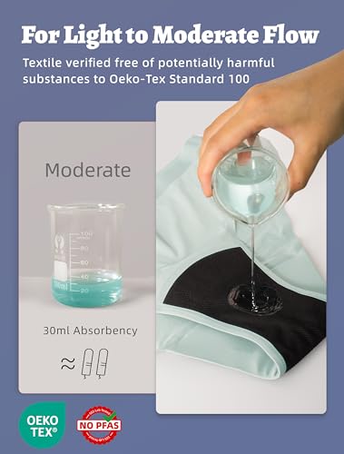 Period Underwear for Women Seamless Period Bikini Regular Absorbency Leakproof Underwear3