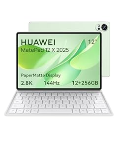 HUAWEI MatePad 12 x 2025 Tablet, 2, 8K und 144 Hz, 1000 Nits, Ultraklares PaperMatte Display, 12 + 256 GB, 10.100 mAh-Akku, 66 W Supercharge, WLAN 7, Notes, mit UItra-Light-Tastatur, Grün