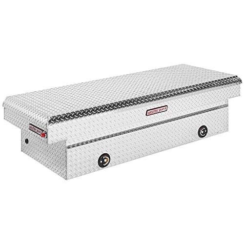 Weather Guard Saddle Box, Silver, 27-1/2in D, Al (117002)