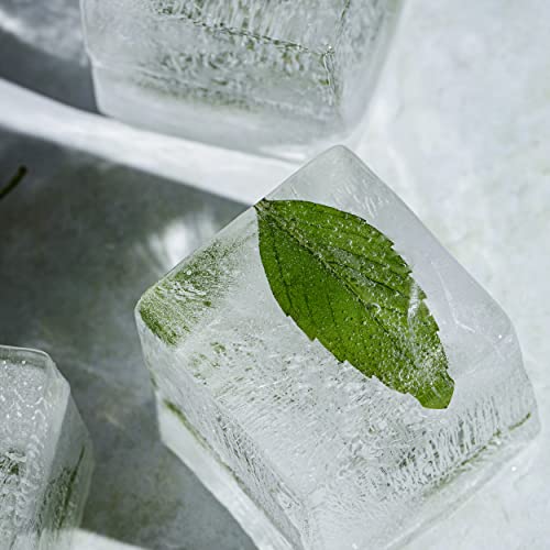 Drinksplinks B Ice Tray And Mega Cube Mold - B Ice Maker Mold - Silicone Bourbon Ice Cube Tray With Letter B Shaped Ice Cubes - Large Initial B For Cocktail Glasses - Monogram B Reusable Tray For Free #TOP5