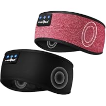 MUSICOZY Sleep Headphones Bluetooth Headband Wireless Music Headband Headphones, Earbuds for Side Sleepers Women Men Workout Running Travel Yoga Cool Gadgets Unique Gift 2 Pcs
