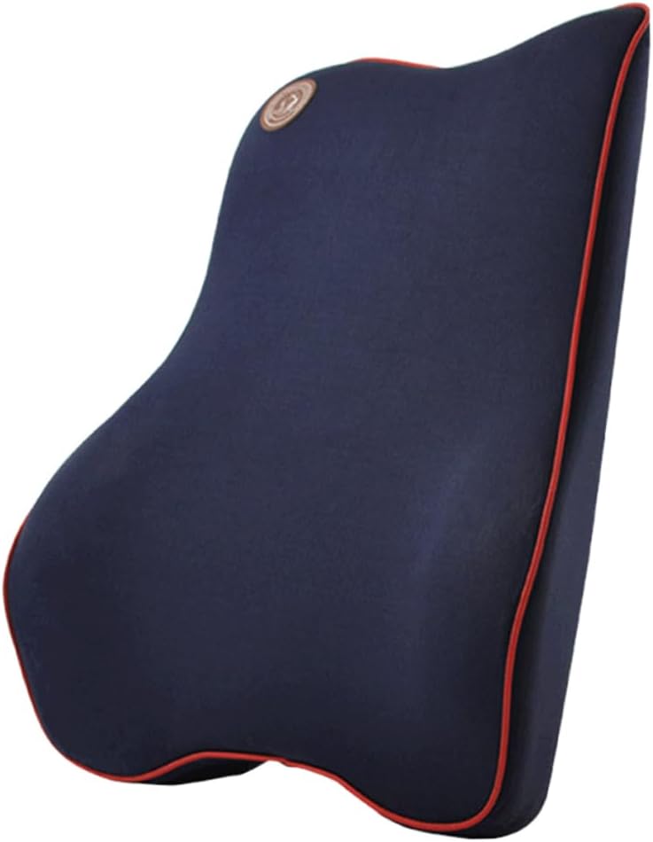 Memory Cotton Car Waist Cushion Comfortable Protection Mat for Auto Supplies Breathable Support Pad Blue for Long Travel and Enhanced Comfort