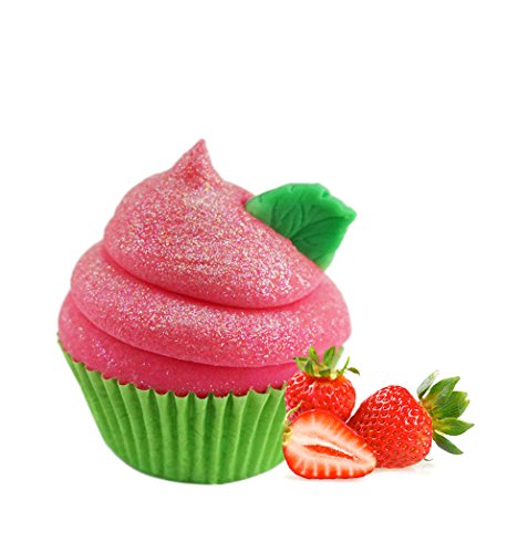 Strawberry Basil Cupcake Novelty Handmade Soap - All Natural Soap - Ideal Gift for Any Occasion