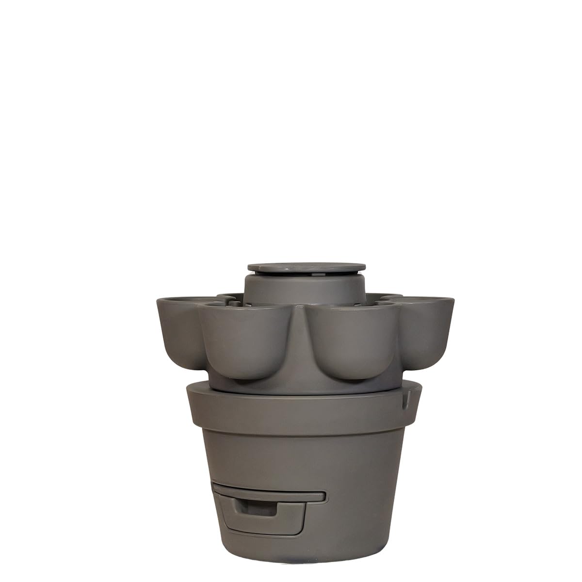 WORMgarden Gris 1 jardinières + 250gr de vers de Compost | Jardin Potager Vertical avec lombricomposteur | Cultivez Vos Fruits et légumes | Créez Votre Potager et recyclez Vos déchets