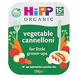 HiPP Organic Vegetable Cannelloni Toddler Tray Meal 15+ Months 250g (Pack of 6)