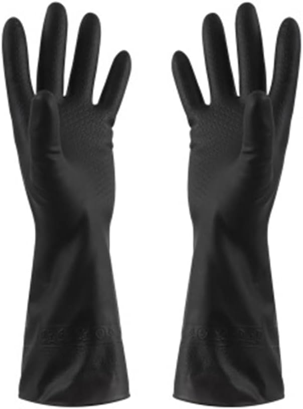 1 Pair Gloves Home Washing Cleaning Garden Kitchen Dish Fingers Rubber Dishwashing Household