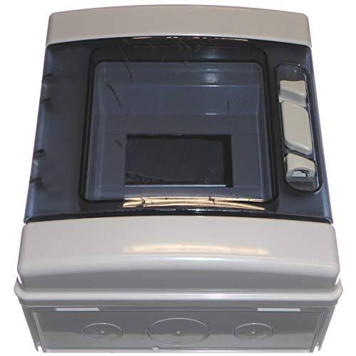 Okoium 6 Module IP65 DIN Rail Enclosure - Weatherproof Distribution Board - Made in Spain