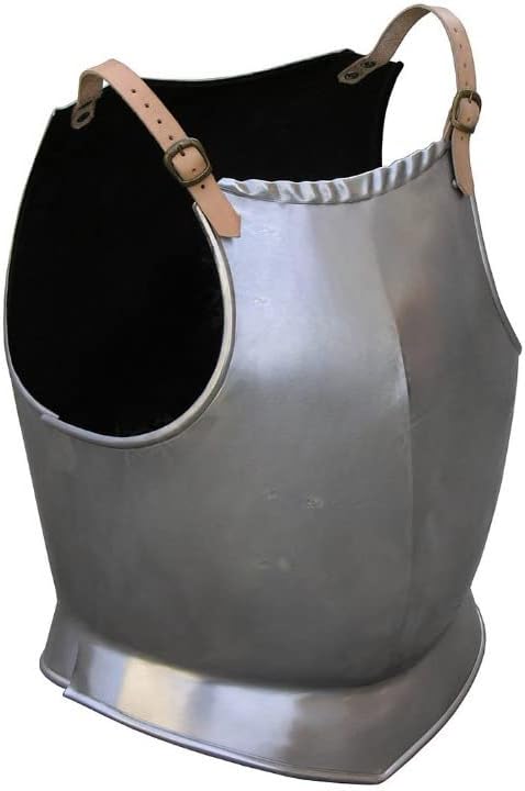 Medieval Gothic Breast and Back Plate Chest Armor Cuirass LARP Reenactment Armour Cosplay Halloween Costume Silver