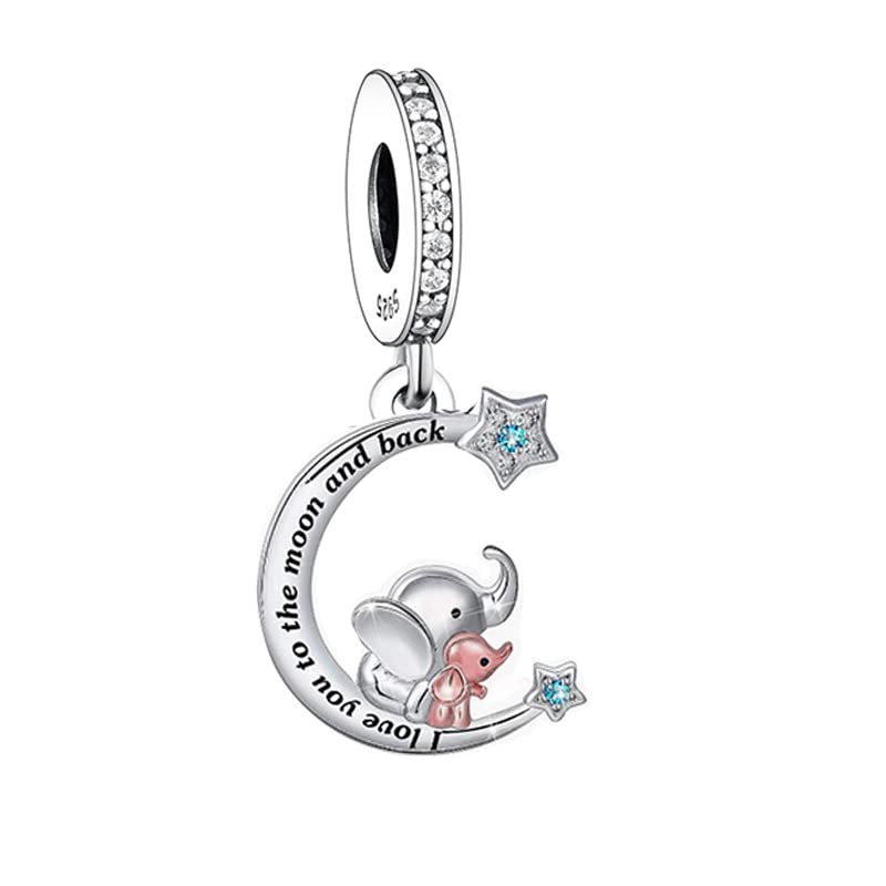 Abalorio de plata con diseño de elefante para lucir a diario en pulseras Pandora