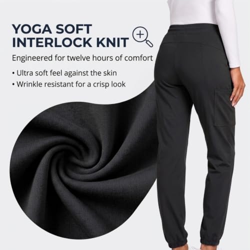 Nautica Yoga-Soft Scrub Pants for Women - Jogger, 4-Way Stretch, Zip Pocket - image 7