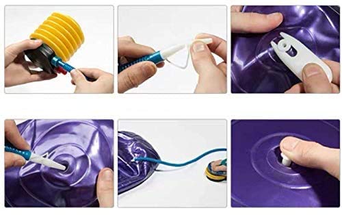 MAXYOGA® Anti-Burst oefenbal voor yoga, balans, fitness, training, 65cm anti-explosie oefenbal, inclusief luchtpomp. - Image 7