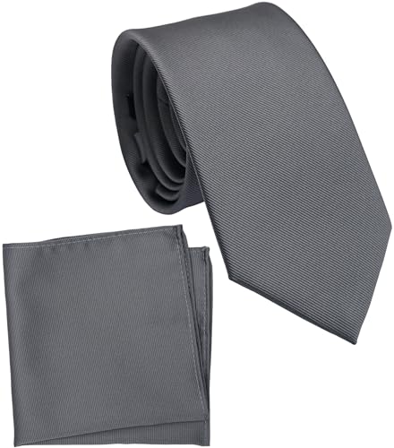 Image of Classic Tie and Pocket Square Set for Men, 3.2-Inch Standard Width
