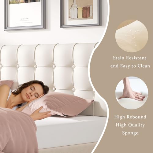 Upholstered Wall Mounted Headboard Full Size - image 6