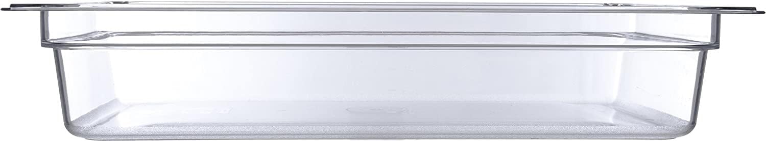Soro Essentials- Full Size 4" Deep Polycarbonate Food Pan Clear Color- Commercial Hotel Pan Food Storage Containers for Fruits Vegetables Beans Corns Food Prep Kitchen Restaurant