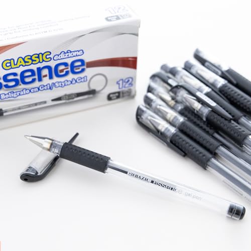 Esencia Bolígrafos Gel Negro 1.0 mm Pack de 12 miniatura 3