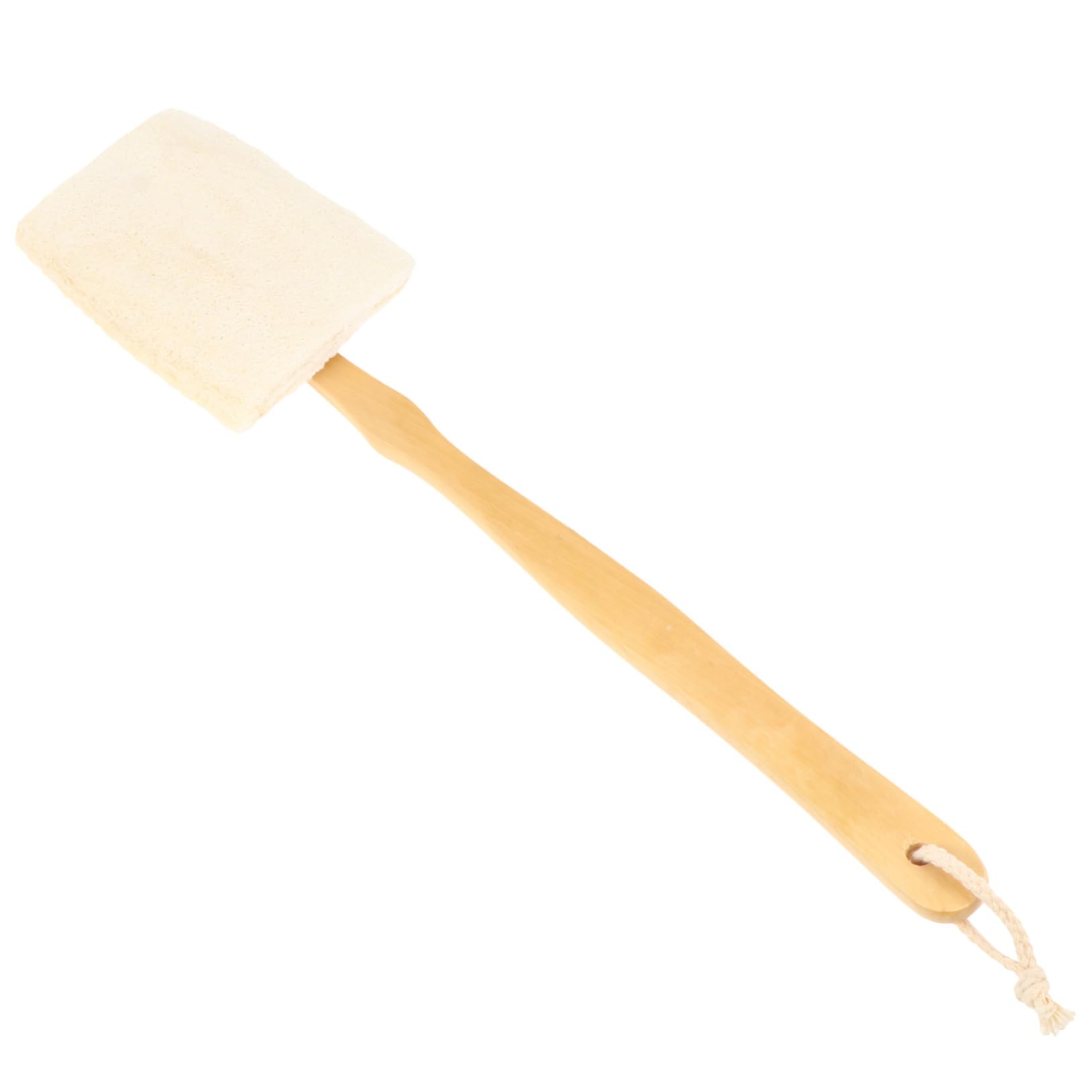BESTYASH Loofah Shower Brush with Long Handle Bathing Brush for Exfoliating Hard to Reach Areas Durable Loofah Material for Soft Smooth Skin